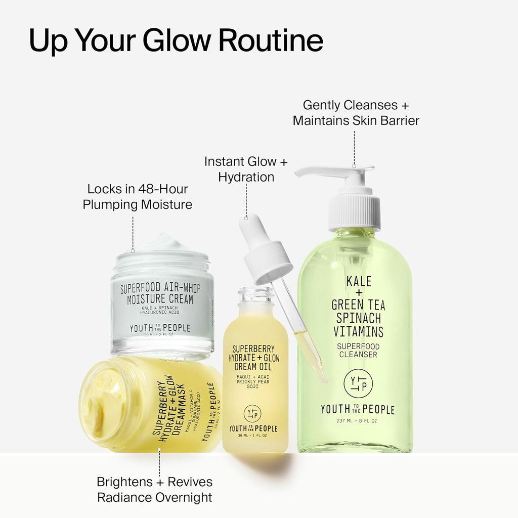 Revitalize Your Skin with Superberry Hydrate + Glow Dream Face Oil - Boost Radiance, Hydrate, and Nourish with a Vegan Ultra-Lightweight Formula!