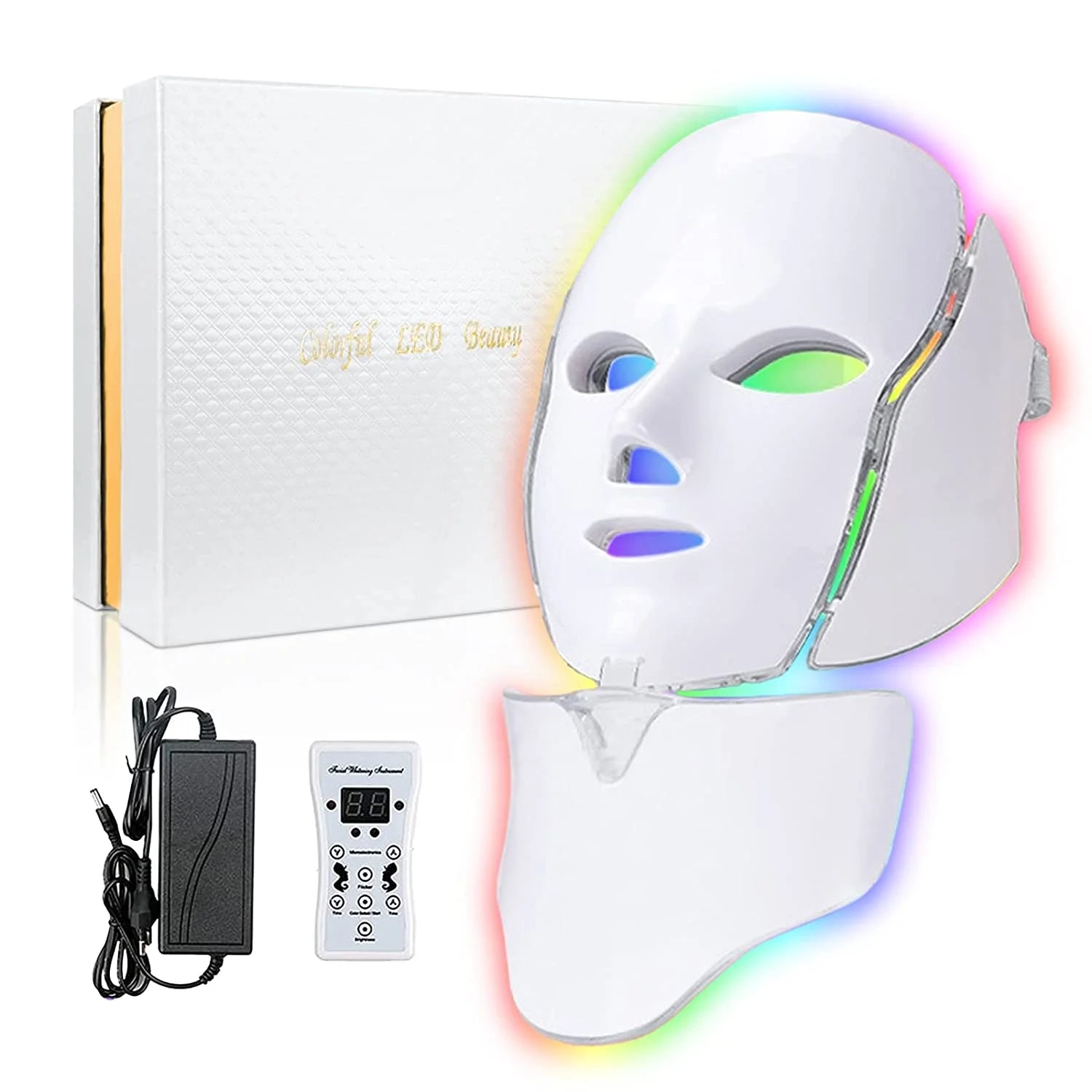 Transform Your Skin with the 7-Color LED Light Therapy Mask - Anti-Aging and Acne Solution for All Skin Types