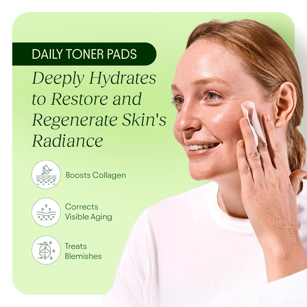 Transform Your Skin with JiYu Toning Polish Pads - The Ultimate Korean Skincare Solution for Dark Spots, Wrinkles, and Dullness - Infused with Snail Mucin, Niacinamide, Peptides & Centella - 100 Count Pack